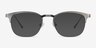 Hemisphere Gunmetal MetalEyeglass Frames from EyeBuyDirect, with Tinted Lenses