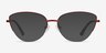 Star Burgundy MetalEyeglass Frames from EyeBuyDirect, with Tinted Lenses