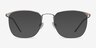 Urban Gunmetal MetalEyeglass Frames from EyeBuyDirect, with Tinted Lenses