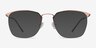 Urban Rose Gold MetalEyeglass Frames from EyeBuyDirect, with Tinted Lenses