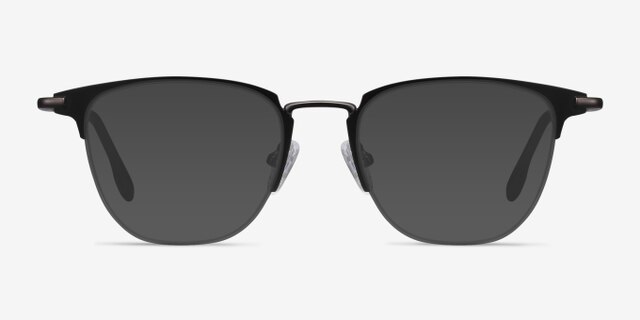 Wings Black MetalEyeglass Frames from EyeBuyDirect, with Tinted Lenses