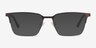 Brink Brown MetalEyeglass Frames from EyeBuyDirect, with Tinted Lenses
