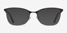 Kira Burgundy MétalMontures de lunettes de vue d'EyeBuyDirect, Avec des Verres Teintés