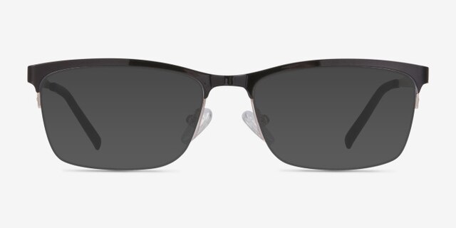 Rally Noir MétalMontures de lunettes de vue d'EyeBuyDirect, Avec des Verres Teintés