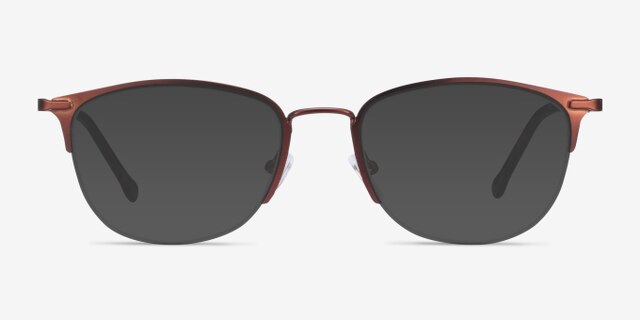 Elise Brun MétalMontures de lunettes de vue d'EyeBuyDirect, Avec des Verres Teintés