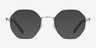 Cowen Silver MetalEyeglass Frames from EyeBuyDirect, with Tinted Lenses