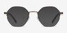 Cowen Bronze MetalEyeglass Frames from EyeBuyDirect, with Tinted Lenses