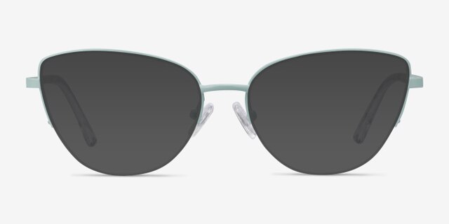 Star Mint MetalEyeglass Frames from EyeBuyDirect, with Tinted Lenses