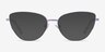 Star Lavender MetalEyeglass Frames from EyeBuyDirect, with Tinted Lenses