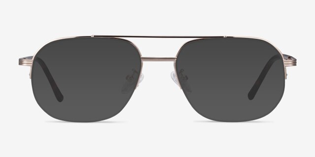 Carlson Gold Acetate-metalEyeglass Frames from EyeBuyDirect, with Tinted Lenses