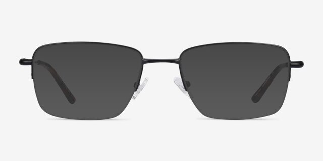 Dominic Black MetalEyeglass Frames from EyeBuyDirect, with Tinted Lenses