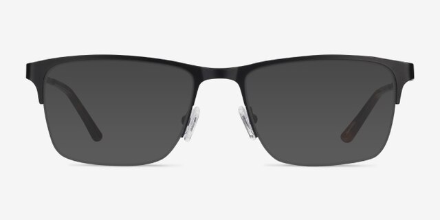 Jasper Black MetalEyeglass Frames from EyeBuyDirect, with Tinted Lenses