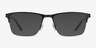 Jasper Black MetalEyeglass Frames from EyeBuyDirect, with Tinted Lenses