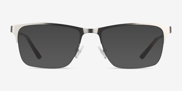 Jasper Argenté MétalMontures de lunettes de vue d'EyeBuyDirect, Avec des Verres Teintés