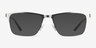 Jasper Argenté MétalMontures de lunettes de vue d'EyeBuyDirect, Avec des Verres Teintés