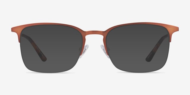Owen Coffee MetalEyeglass Frames from EyeBuyDirect, with Tinted Lenses