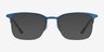 Owen Bleu marine MétalMontures de lunettes de vue d'EyeBuyDirect, Avec des Verres Teintés