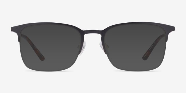 Owen Noir MétalMontures de lunettes de vue d'EyeBuyDirect, Avec des Verres Teintés