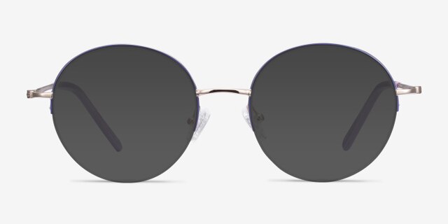 Takashi Purple & Gold MetalEyeglass Frames from EyeBuyDirect, with Tinted Lenses