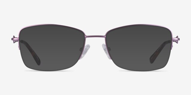 Rachel Purple MetalEyeglass Frames from EyeBuyDirect, with Tinted Lenses