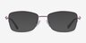 Rachel Purple MetalEyeglass Frames from EyeBuyDirect, with Tinted Lenses