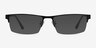 Travis Noir MétalMontures de lunettes de vue d'EyeBuyDirect, Avec des Verres Teintés