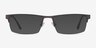 Travis Gunmetal MétalMontures de lunettes de vue d'EyeBuyDirect, Avec des Verres Teintés