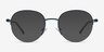 Written Navy MetalEyeglass Frames from EyeBuyDirect, with Tinted Lenses