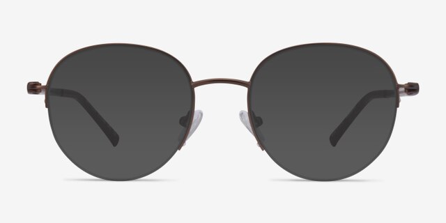 Written Bronze MetalEyeglass Frames from EyeBuyDirect, with Tinted Lenses