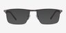 Belong Silver Carbon-fiberEyeglass Frames from EyeBuyDirect, with Tinted Lenses
