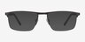 Belong Gunmetal Carbon-fiberEyeglass Frames from EyeBuyDirect, with Tinted Lenses