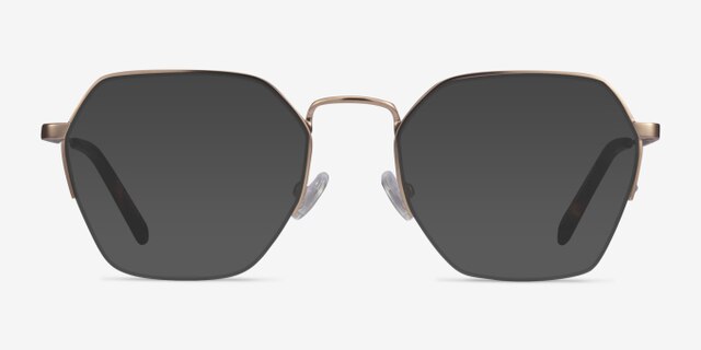 Cruz Or rose MétalMontures de lunettes de vue d'EyeBuyDirect, Avec des Verres Teintés