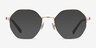 Cowen Doré MétalMontures de lunettes de vue d'EyeBuyDirect, Avec des Verres Teintés