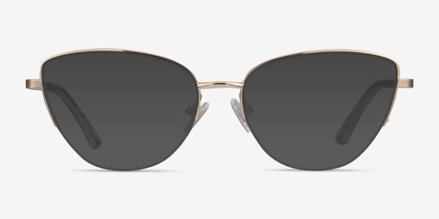 Star Gold MetalEyeglass Frames from EyeBuyDirect, with Tinted Lenses
