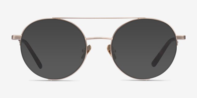 Miller Gold MetalEyeglass Frames from EyeBuyDirect, with Tinted Lenses