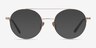 Miller Gold MetalEyeglass Frames from EyeBuyDirect, with Tinted Lenses