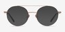 Miller Rose Gold MetalEyeglass Frames from EyeBuyDirect, with Tinted Lenses