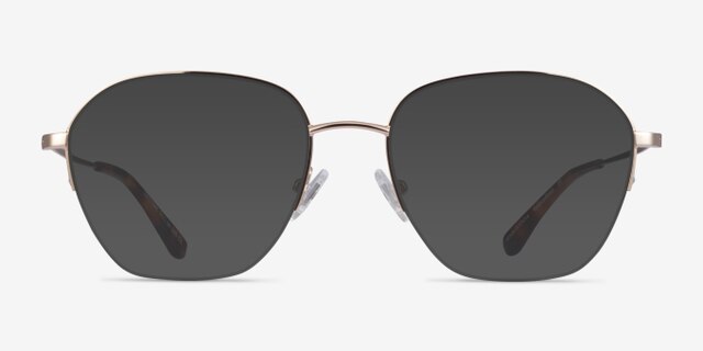 Lifetime Light Gold MetalEyeglass Frames from EyeBuyDirect, with Tinted Lenses