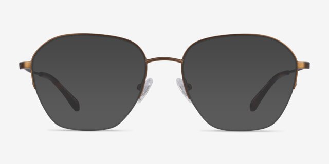 Lifetime Bronze MétalMontures de lunettes de vue d'EyeBuyDirect, Avec des Verres Teintés