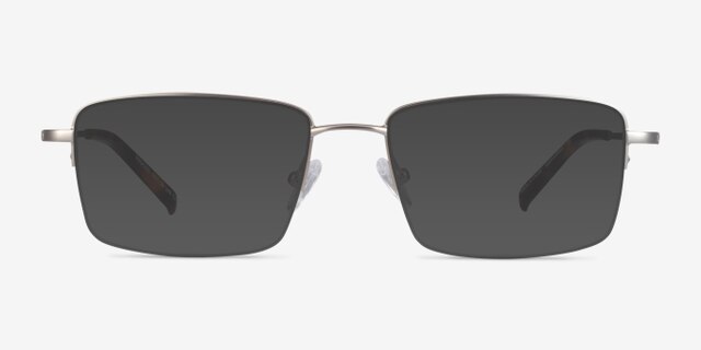Process Silver MetalEyeglass Frames from EyeBuyDirect, with Tinted Lenses