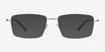 Process Silver MetalEyeglass Frames from EyeBuyDirect, with Tinted Lenses