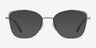 Amande Silver MetalEyeglass Frames from EyeBuyDirect, with Tinted Lenses
