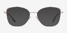 Amande Gold MetalEyeglass Frames from EyeBuyDirect, with Tinted Lenses