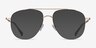 Universe Gold Tortoise MetalEyeglass Frames from EyeBuyDirect, with Tinted Lenses
