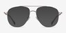 Universe Silver Yellow MetalEyeglass Frames from EyeBuyDirect, with Tinted Lenses