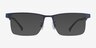 Childeric Bleu marine MétalMontures de lunettes de vue d'EyeBuyDirect, Avec des Verres Teintés