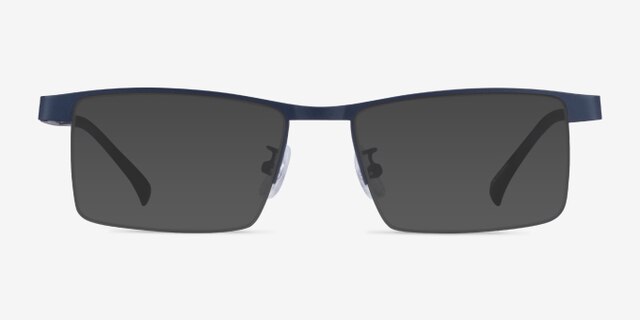 Zac Bleu MétalMontures de lunettes de vue d'EyeBuyDirect, Avec des Verres Teintés