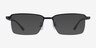 Nine Black MetalEyeglass Frames from EyeBuyDirect, with Tinted Lenses