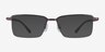Nine Gunmetal MetalEyeglass Frames from EyeBuyDirect, with Tinted Lenses