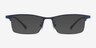 Cadel Navy MetalEyeglass Frames from EyeBuyDirect, with Tinted Lenses